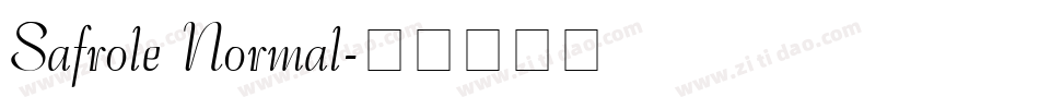 Safrole Normal字体转换